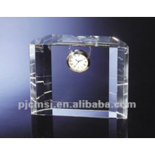 2015 reloj de escritorio de cristal de escritorio de oficina reloj Crystal Table / escritorio reloj glorioso para la decoración del hogar